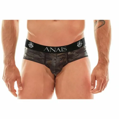 anais men electro brief m - sportowe figi z mikrofibry, militarny wzor na Arena.pl