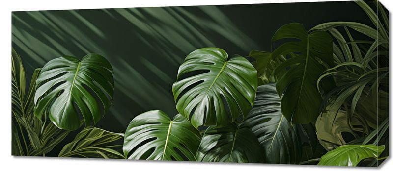 Obraz 90x40cm Szepczące Liście zdjęcie 1