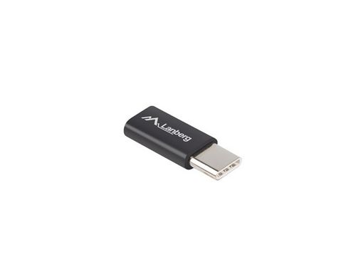 ADAPTER USB C(M) 2.0->USB MICRO(F) CZARNY LANBERG na Arena.pl
