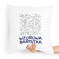 Prezent Poduszka Dla Baristy Wzorowa Baristka Z Nadrukiem Ze Zdjęciem