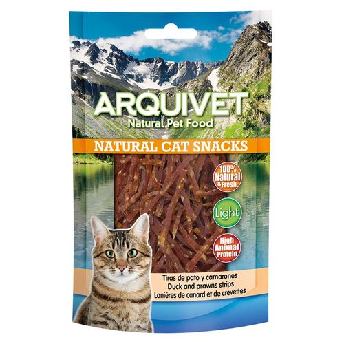ARQUIVET Przysmak dla kota paski z kaczki i krewetek 50 g na Arena.pl