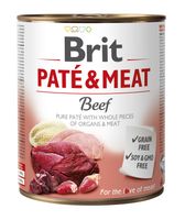 brit pate & meat z wołowiną 800g