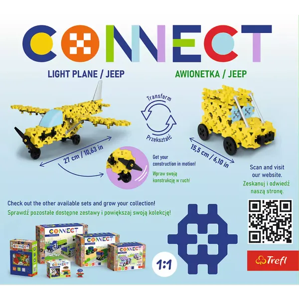 Klocki Connect - Awionetka / Samochód S TREFL zdjęcie 4