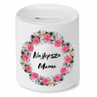 Skarbonka Dla Mamy Matki Najlepsza Mama Prezent Z Nadrukiem Ze Zdjęciem