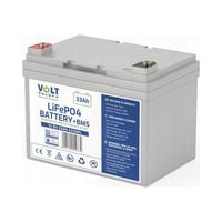 Akumulator LiFePO4 12V 33Ah BMS UPS BEZOBSŁUGOWY