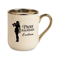 Kubek na Herbatę Kawę z Dedykacją Prezent dla Żołnierki Kobiety w Wojsku
