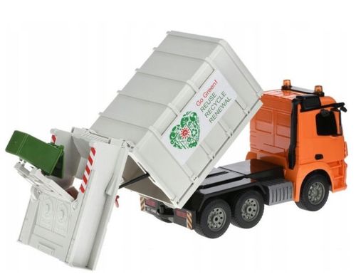 ZDALNIE STEROWANY SAMOCHÓD MERCEDES ŚMIECIARKA AUTO RC PILOT LED POJAZD na Arena.pl