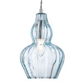Pojedyncza lampa wisząca Eustoma MOD238-PL-01-BL szkło niebieska
