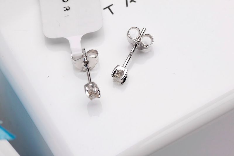 Emaga Złote kolczyki KBD0632 - Diament zdjęcie 8