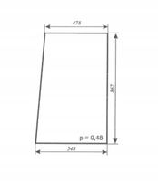 szyba drzwi lewe otwierane ciągnika URSUS C-330, T25 A Kabina POM Smolniki