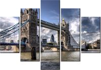 105CM 150CM OBRAZ 5 ELEM MOST TOWER BRIDGE TAMIZIE DRUK