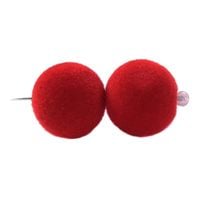 Korale zamszowe 20 mm ( 2szt ) Czerwone