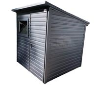 DOMEK OGRODOWY 2X2 DRZWI - OKNO - ANTRACYT - SPAD W TYŁ DG130