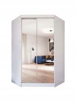 Szafa przesuwna NAROŻNA PARIS lustro na froncie