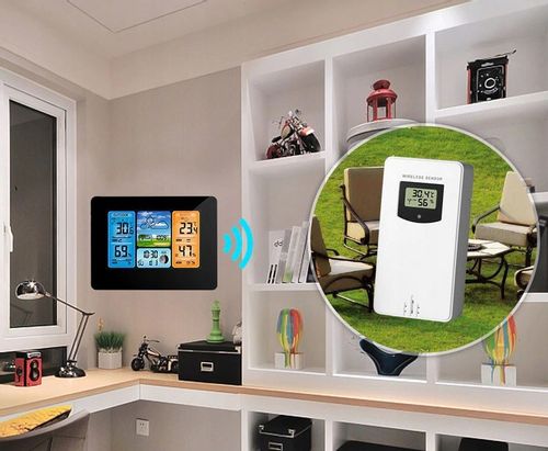 BEZPRZEWODOWA STACJA POGODOWA POGODY Higrometr Termometr Czujnik Zegar Data na Arena.pl