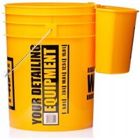 WORK STUFF BUCKET YELLOW WASH HANGER WIADRO ZESTAW