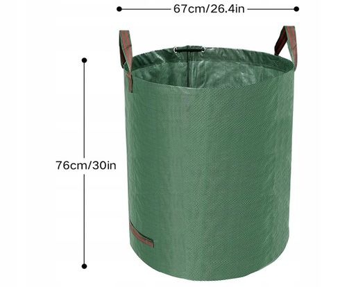3x Worek na liście trawę Kosz Ogrodowy torba Pojemnik na Odpady 272l MOCNY na Arena.pl