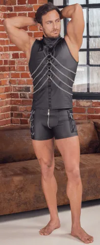 nek spodnie męskie l matowe z łańcuchami i kieszenią cargo na Arena.pl