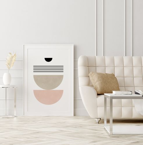 Plakat cyfrowy do wydruku boho róż na Arena.pl