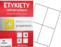 Etykiety samoprzylepne A4 100 arkuszy 105x148mm