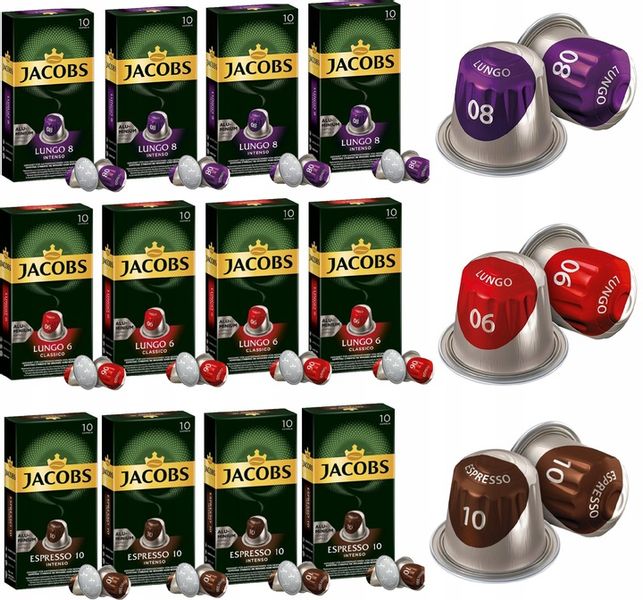 KAWA NESPRESSO JACOBS LUNGO ESPRESSO ZESTAW 120szt zdjęcie 1