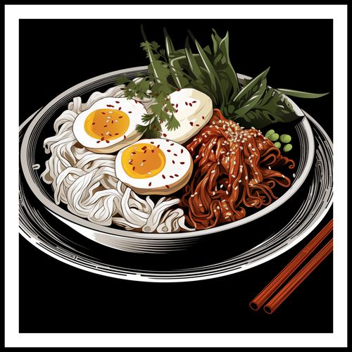 Plakat 100x100cm Ramen w Sztuce na Arena.pl