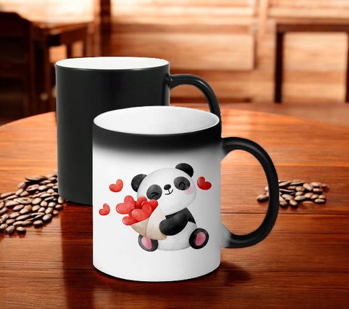 KUBEK MAGICZNY PREZENT DLA DZIEWCZYNY ŻONY MĘŻA CHŁOPAKA WALENTYNKI WZORY na Arena.pl