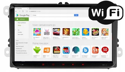 RADIO NAWIGACJA GPS ANDROID VW TOURAN 2003-2015 WIFI CARPLAY 4/64GB na Arena.pl