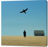 Obraz 100x100cm Samotny i Wolny