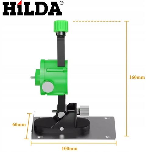 HILDA UCHWYT ŚCIENNY OBROTOWY 360 UNIWERSALNY POZIOMIC LASEROWYCH na Arena.pl