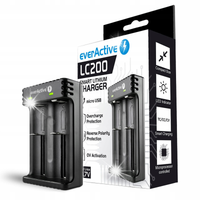 MARKOWA ŁADOWARKA DO DWÓCH OGNIW LI-ON 14500 18650 21700 26650 NA USB