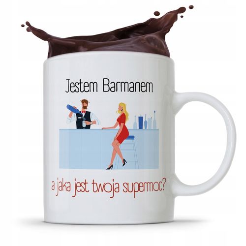 Kubek Prezent Dla Barmana Barmanki Jestem Barmanem Z Nadrukiem Ze Zdjęciem na Arena.pl