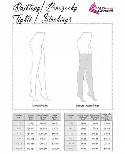 Seksowne Kwieciste Rajstopy - Messirec LivCo Corsetti Fashion M na Arena.pl