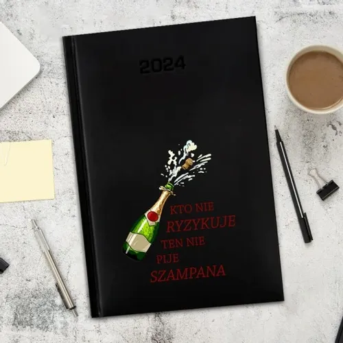 PERSONALIZOWANY KALENDARZ KSIĄŻKOWY PLANER TERMINARZ 2024 A5 NADRUK na Arena.pl