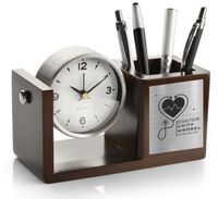 Personalizowany Prezent dla doktora Zegar i Organizer na Biurko
