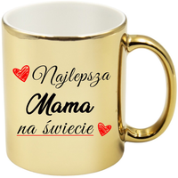 KUBEK ZŁOTY PREMIUM Z NADRUKIEM DLA MAMY PREZENT DZIEŃ MATKI