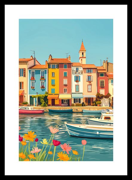 Plakat 20x30cm Wielobarwne Nadbrzeże zdjęcie 3