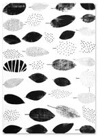 Plakat czarne liście 70x100 cm