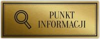 Tabliczka Złota Srebrna na drzwi PUNKT IFORMACJI