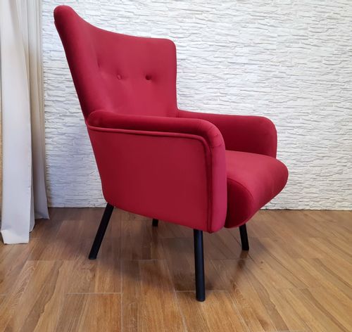 Fotel TULIP USZAK nogi czarne BL06 na Arena.pl