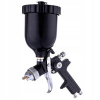 PISTOLET LAKIERNICZY 4X DYSZA HVLP 1.4 1.7 2.0 2.5 mm DO MALOWANIA BLACK