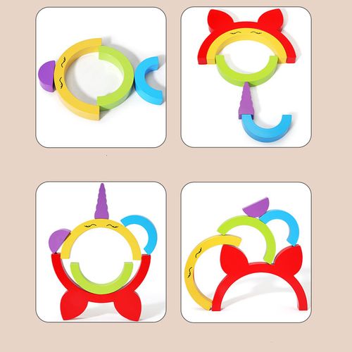 gra zręcznościowa logiczna sorter nakładanka tęcza jednorożec jhtoy-252 na Arena.pl