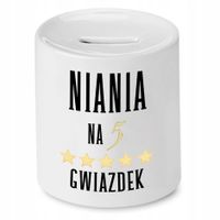 Dla Niani Opiekunki Prezent Skarbonka Gwiazdek Z Nadrukiem Ze Zdjęciem