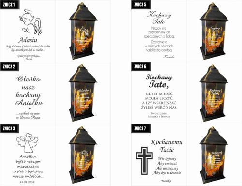 ZNICZ LAMPION z GRAWEREM dla Matki Chrzestnej na Arena.pl