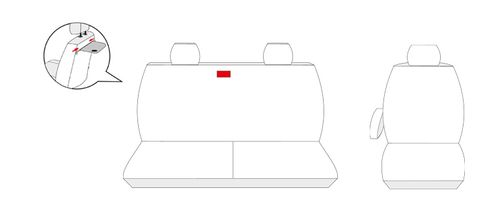 Pokrowce na fotele szyte na miarę PRZÓD do Ford Transit Custom od 2014 na Arena.pl