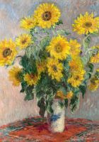 Plakat 70x100cm Bouquet of Sunflowers, Monet Vintage do Salonu