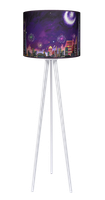 Lampa podłogowa - trójnóg drewniana duża - Carnival