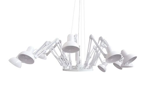 Lampa wisząca ragno 12 biała na Arena.pl