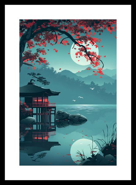 Plakat 20x30cm Japoński Pawilon zdjęcie 3