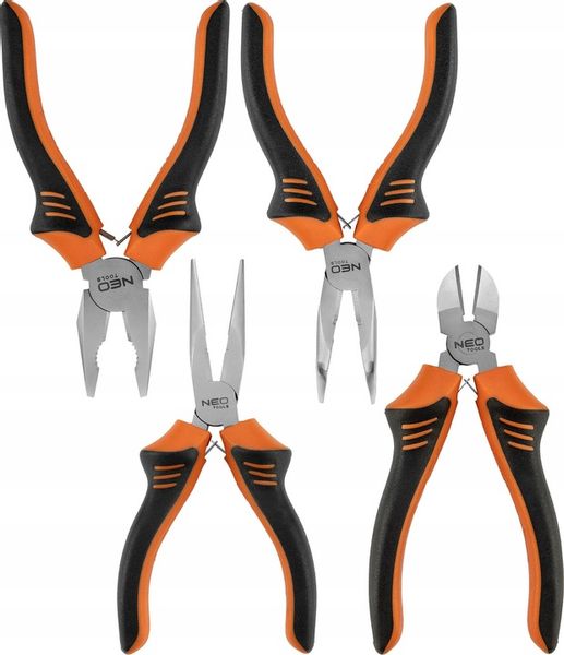NEO KOMPLET ZESTAW SZCZYPIEC UNIWERSALNYCH SZCZYPCE 160 MM 4 SZTUKI DIN zdjęcie 9